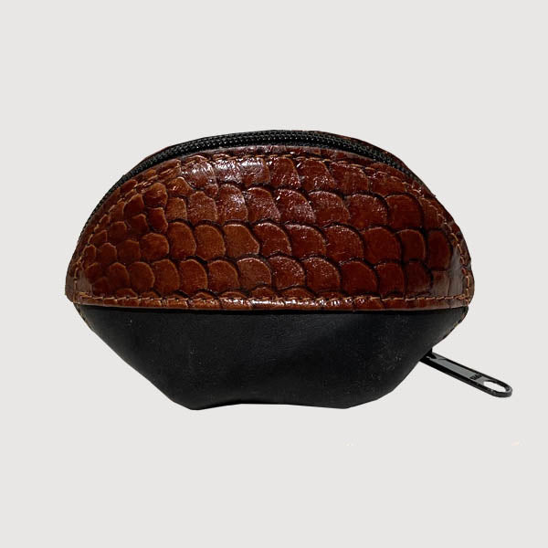 Oyster Brown Leather Small Purse