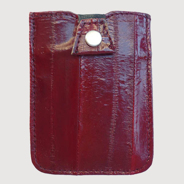 Eel Leather Credit Card Case
