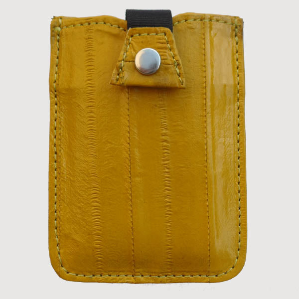 Eel Leather Credit Card Case - butterscotch Eel Leather Credit Card Case - butterscotch