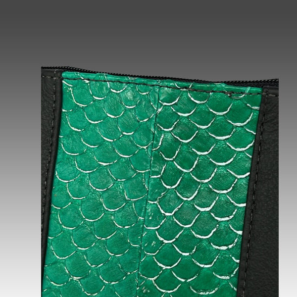 Fish Leather / Leather Crossbody - Shoulder Handbag